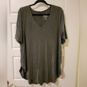 Torrid Green Asymmetrical Relaxed T-Shirt